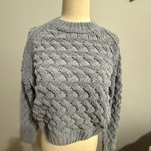 Kendall & Kylie Textured Gray Sweater